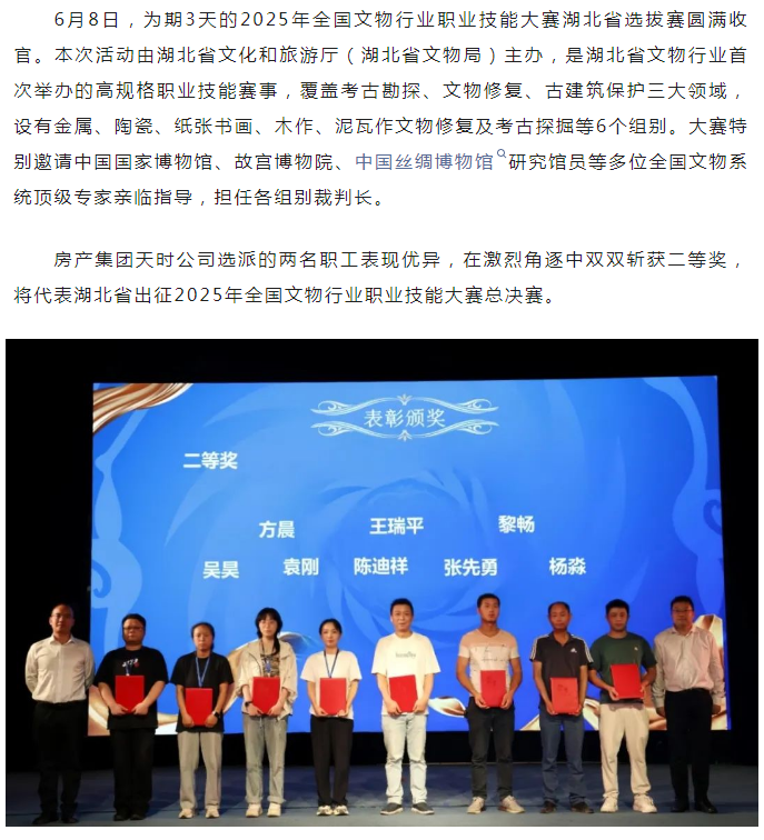 省赛突围，征战全国！天时公司在省文物行业职...