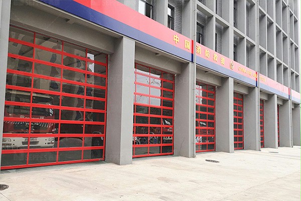 消防车库透明提升门 消防车库透明提升门